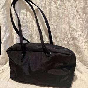 BAGGU Black Medium Bowler Shoulder Bag